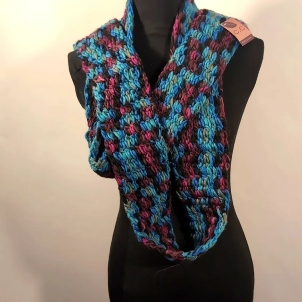Hand made neck scarf Colorful New with tags